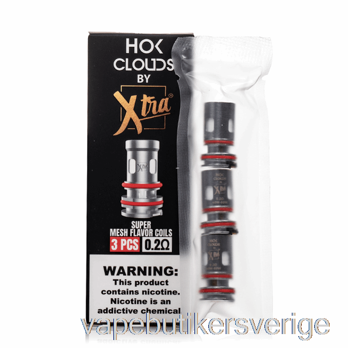 Vape Sverige Xtra Hok Clouds Utbytesspolar 0,2ohm Coils
